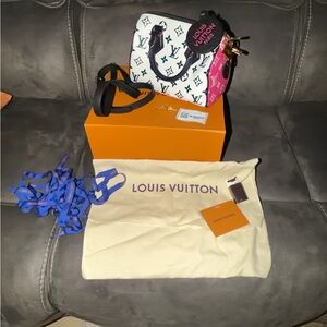 Used Louis Vuitton Speedy Bandouliere 20 Handbag Leather Monogram